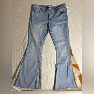 Maurices wide flair leg jeans